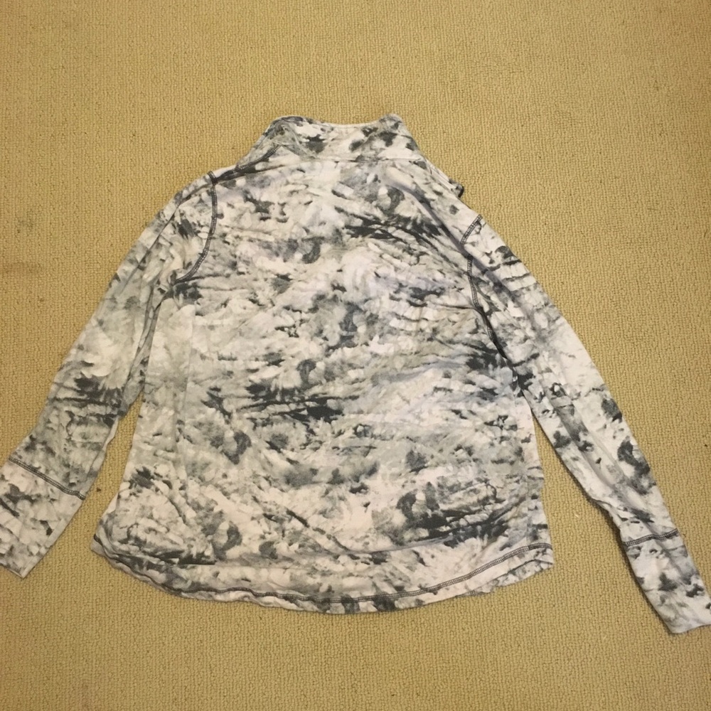 Marble pattern Quarter zip pullover - Picture 2 of 3